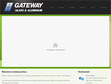 Tablet Screenshot of gatewayglass.co.nz